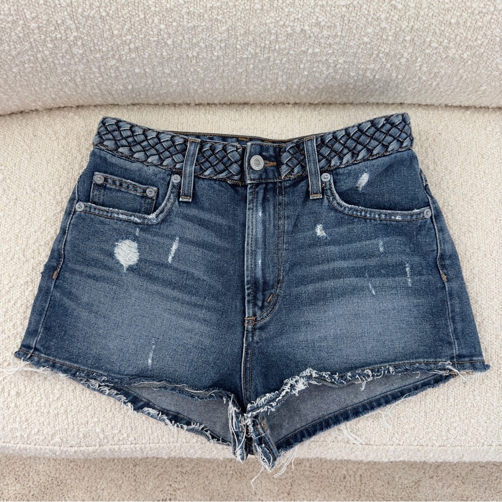 Tularosa Emma Denim High-rise Shorts